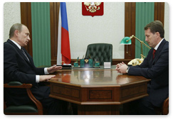 Председатель Правительства Российской Федерации В.В.Путин встретился с Министром сельского хозяйства России А.В.Гордеевым