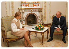 Prime Minister Vladimir Putin held talks with Ukrainian Prime Minister Yulia Tymoshenko