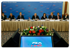 Russian Prime Minister Vladimir Putin chaired a meeting of the Consultative Council on Foreign Investment in Russia