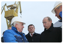 Prime Minister Vladimir Putin visited the Vyborg Shipyard