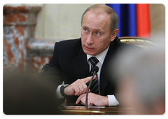 Vladimir Putin chaired a Cabinet meeting
