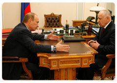 Prime Minister Vladimir Putin met with the President of Dagestan Mukhu Aliev