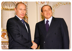 Prime Minister Vladimir Putin met with Italian Prime Minister Silvio Berlusconi
