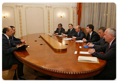 Prime Minister Vladimir Putin held a meeting with Saad Hariri, leader of the parliamentary majority of Lebanon
