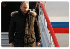 Prime Minister Vladimir Putin arrived in Rostov-on-Don