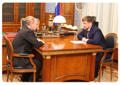 Prime Minister Vladimir Putin met with Chechen President Ramzan Kadyrov