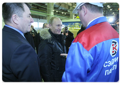 Vladimir Putin visited and a building structure plant
