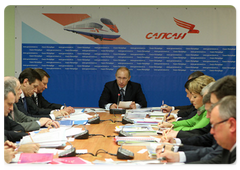 Prime Minister Vladimir Putin chaired a meeting on the development of Russian railway transport