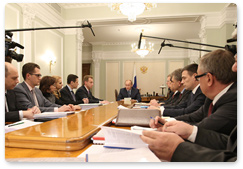 В.В.Путин провел встречу с членами Правительственной комиссии по повышению устойчивости экономики