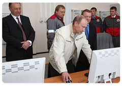 Prime Minister Vladimir Putin took part in the opening ceremony of the Sever project
