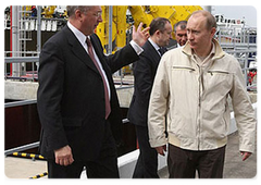 Prime Minister Vladimir Putin took part in the opening ceremony of the Sever project