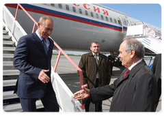 Russian Prime Minister Vladimir Putin arrived in Nizhnekamsk