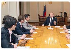 Vladimir Putin met with the russian hockey officials