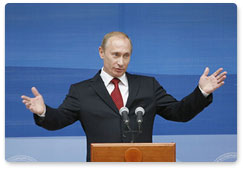 В.В. Путин выступил на приеме, посвященном  X Всемирному конгрессу русской прессы