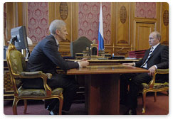 В.В. Путин провел рабочую встречу с министром образования А.А. Фурсенко