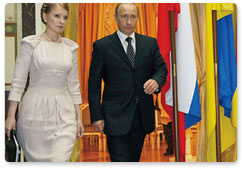 Встреча Председателя Правительства России В.В.Путина с Премьер-министром Украины Ю.В.Тимошенко