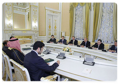 Prime Minister Vladimir Putin met with the Secretary-General of the National Security Council of the Kingdom of Saudi Arabia, Prince Bandar al-Saud