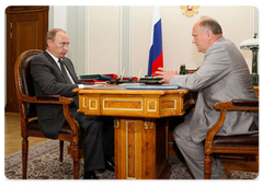 Prime Minister Vladimir Putin met with Gennady Zyuganov, leader of the Communist Party and head of the Communist Party faction in the State Duma