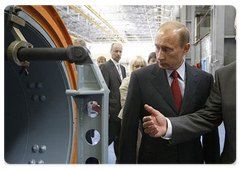 Prime Minister Vladimir Putin visited the Moscow engineering plant Avangard
