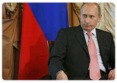 Prime Minister Vladimir Putin had talks with the Libyan Prime Minister Al-Baghdadi Ali al-Mahmoudi