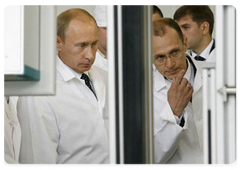 Vladimir Putin visited the machine-building plant «Elemach» in the town of Elektrostal
