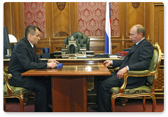 В.В.Путин провел рабочую встречу с Министром внутренних дел РФ Р.Г.Нургалиевым