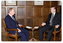 В.В.Путин провел встречу с Премьер-министром Турции Р.Эрдоганом