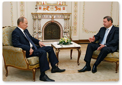 В.В.Путин провел встречу с Премьер-министром Республики Белоруссия С.С.Сидорским