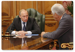 Председатель Правительства России В.В.Путин встретился с Председателем Государственной Думы Российской Федерации Б.В.Грызловым