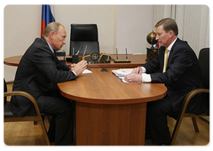 Prime Minister Vladimir Putin Met with Deputy Prime Minister Sergei Ivanov