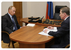 Prime Minister Vladimir Putin Met with Deputy Prime Minister Sergei Ivanov