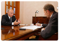 Russian Prime Minister Vladimir Putin was interviewed by the French newspaper Le Figaro