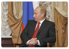 Председатель Правительства Российской Федерации В.В.Путин встретился с Президентом Республики Азербайджан И.Г.Алиевым