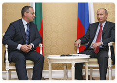 Russian Prime Minister Vladimir Putin met with Bulgarian Prime Minister Sergei Stanishev