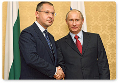 Председатель Правительства Российской Федерации В.В.Путин провел встречу с Премьер-министром Болгарии С.Станишевым
