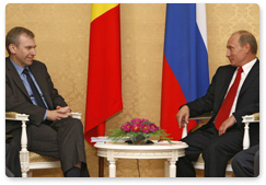 Председатель Правительства Российской Федерации В.В.Путин встретился в Сочи с Премьер-министром Бельгии Ивом Летермом