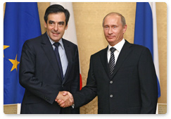 Председатель Правительства Российской Федерации В.В.Путин провел встречу с Премьер-министром Франции Франсуа Фийоном