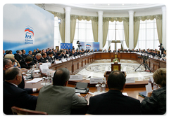 Prime Minister Vladimir Putin met with United Russia’s secretaries of regional offices and top representatives in regional legislative assemblies