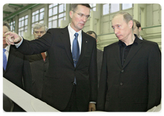 В.В.Путин посетил завод корпорации «Тактическое ракетное вооружение» в г.Королеве