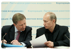 Председатель Правительства Российской Федерации В.В.Путин провел совещание о мерах государственной поддержки оборонно-промышленного комплекса»