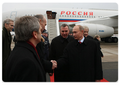 Prime Minister Vladimir Putin arrived in Germany on a working visit
