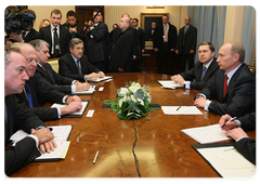 Prime Minister Vladimir Putin met with top managers of European gas companies