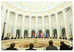 Председатель Правительства России В.В.Путин принял участие в работе Московской международной конференции по обеспечению доставки российского газа европейским потребителям