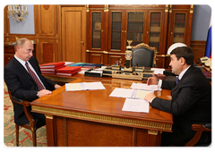 Vladimir Putin held a meeting with Transport Minister Igor Levitin