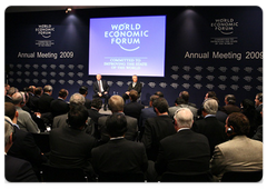 Prime Minister Vladimir Putin met with members of the International Business Council at the Davos World Economic Forum and answered their questions