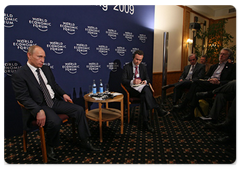 Председатель Правительства Российской Федерации В.В.Путин провел встречу с представителями Международного медиасовета