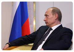 Председатель Правительства Российской Федерации В.В.Путин провел встречу с Президентом Армении С.Саргсяном
