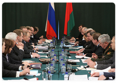 Prime Minister Vladimir Putin held talks with his Belarusian counterpart Sergei Sidorsky