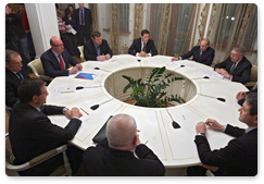 В.В.Путин встретился с председателем Координационной комиссии МОК по подготовке XXII Олимпийских зимних игр Ж.-К.Килли