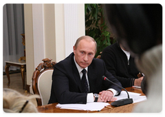 Председатель Правительства Российской Федерации В.В.Путин провел встречу с представителями иностранных СМИ